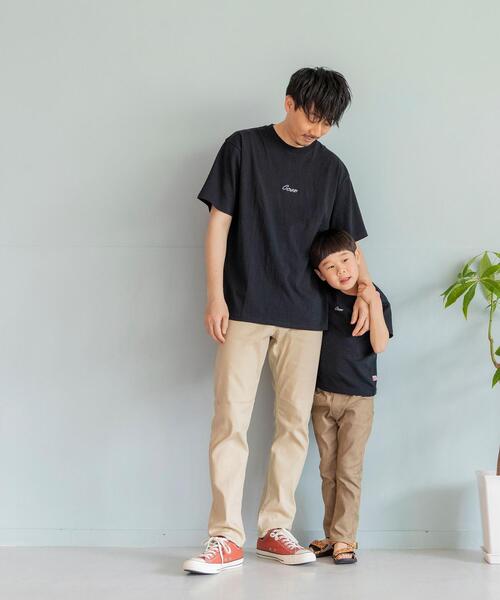 coen（コーエン）の「【coen キッズ/ジュニア】コーエンロゴ刺繍Tシャツ（Tシャツ/カットソー・キッズ・ブラック/ホワイト・130/110/100/120）」の5枚目の写真
