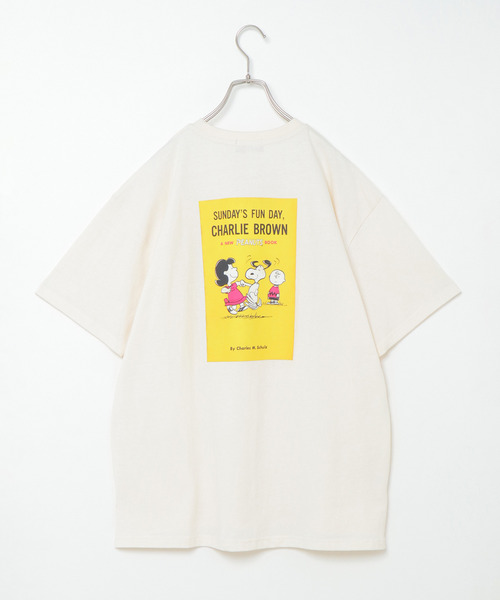 VENCEEXCHANGE(ヴァンスエクスチェンジ)の「【WEB限定】SNOOPY バックプリントオーバーT(Tシャツ/カットソー・メンズ・オフホワイト/ブラウン/グリーン/ブルー・M/L)」の2枚目の写真
