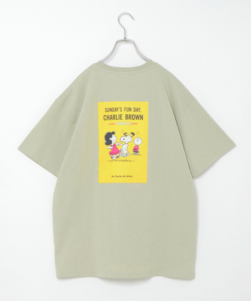 VENCEEXCHANGE(ヴァンスエクスチェンジ)の「【WEB限定】SNOOPY バックプリントオーバーT(Tシャツ/カットソー・メンズ・オフホワイト/ブラウン/グリーン/ブルー・M/L)」の4枚目の写真