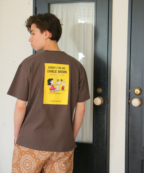 VENCEEXCHANGE(ヴァンスエクスチェンジ)の「【WEB限定】SNOOPY バックプリントオーバーT(Tシャツ/カットソー・メンズ・オフホワイト/ブラウン/グリーン/ブルー・M/L)」の14枚目の写真