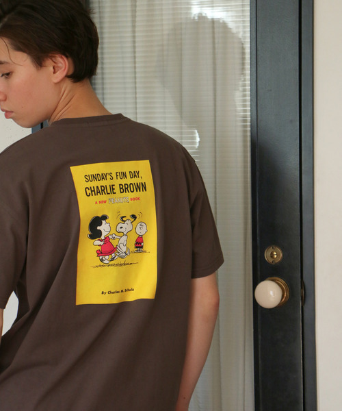 VENCEEXCHANGE(ヴァンスエクスチェンジ)の「【WEB限定】SNOOPY バックプリントオーバーT(Tシャツ/カットソー・メンズ・オフホワイト/ブラウン/グリーン/ブルー・M/L)」の5枚目の写真