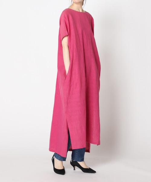 normment リネンコットンVバックワンピース IENA（イエナ）の「【normment/ノーメント】 リネンコットン V