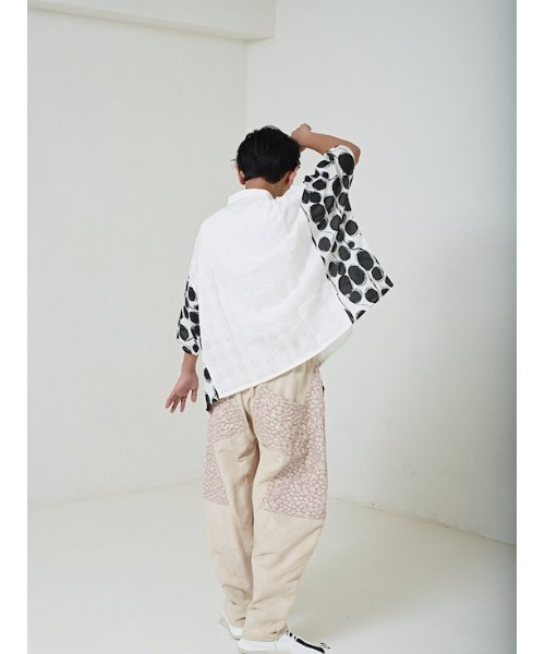 garcon la raison（ギャルソン・ラ・レゾン）の「[130-140]ワイドジョッパーズ（その他パンツ・キッズ・ブラック/オフホワイト・140cm/130cm）」の5枚目の写真