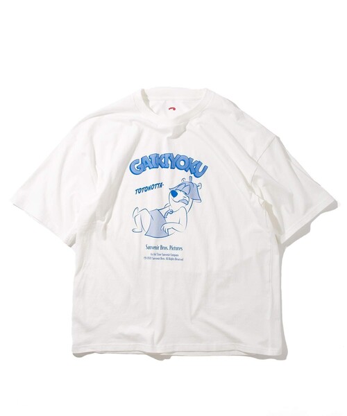 FREAK'S STORE（フリークスストア）の「SAUVENIR×COBMASTER/サウベニア×コブマスター サウナベアーGAIKIYOKU Tシャツ/外気浴（Tシャツ/カットソー・メンズ・ホワイト/ブラック・SMALL/MEDIUM/LARGE）」の5枚目の写真
