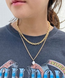 Factor= | 2連パールチェーンネックレス(ネックレス)