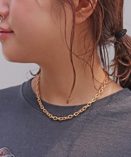 Factor=(ファクターイコール)の「2連パールチェーンネックレス(ネックレス・レディース・ゴールド・FREE)」の3枚目の写真