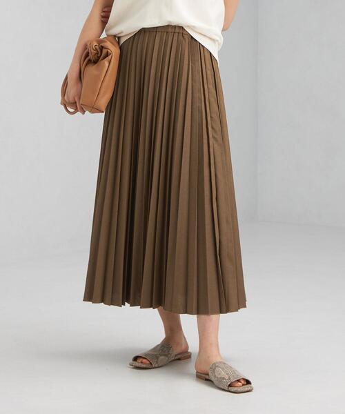green label relaxing(グリーンレーベルリラクシング)の「FFC プリーツ スカート(スカート・レディース・ナチュラル/パープル/ブラウン・FREE)」の13枚目の写真