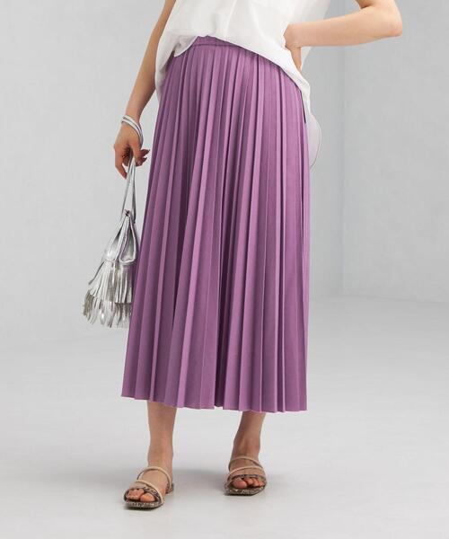 green label relaxing(グリーンレーベルリラクシング)の「FFC プリーツ スカート(スカート・レディース・ナチュラル/パープル/ブラウン・FREE)」の15枚目の写真