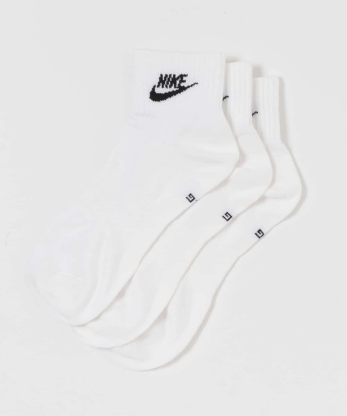 NIKE（ナイキ）の「NIKE　アンクルエッセンシャル3Pソックス（ソックス/靴下・メンズ・ホワイト・ONE）」の2枚目の写真