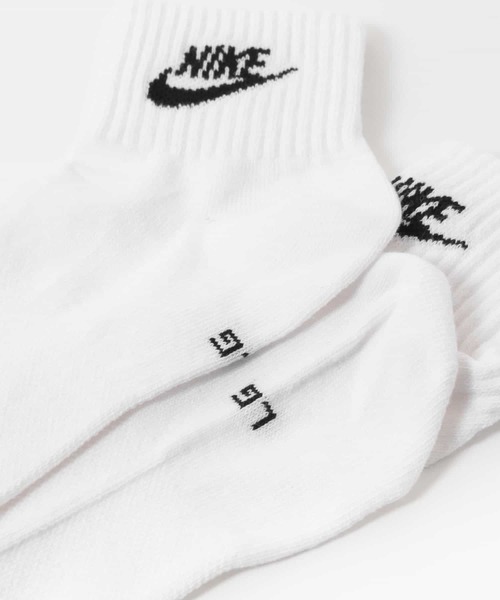 NIKE（ナイキ）の「NIKE　アンクルエッセンシャル3Pソックス（ソックス/靴下・メンズ・ホワイト・ONE）」の4枚目の写真