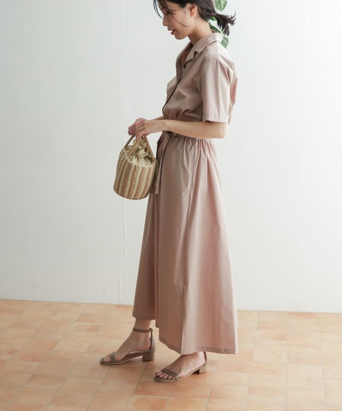 URBAN RESEARCH DOORS（アーバンリサーチドアーズ）の「【WEB限定】オープンカラーコットンシャツワンピース（シャツワンピース・レディース・ネイビー/ピンク系その他・ONE）」の20枚目の写真