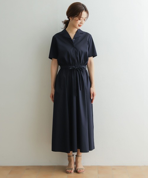 URBAN RESEARCH DOORS（アーバンリサーチドアーズ）の「【WEB限定】オープンカラーコットンシャツワンピース（シャツワンピース・レディース・ネイビー/ピンク系その他・ONE）」の15枚目の写真