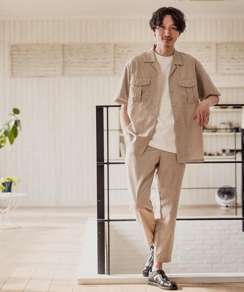 GLOBAL WORK(グローバルワーク)の「爽快リネンミックスパンツ/935401(その他パンツ・メンズ・ライトグレー/カーキ/その他/ダークブラウン/チャコールグレー・SMALL/MEDIUM/LARGE/X-LARGE)」の21枚目の写真