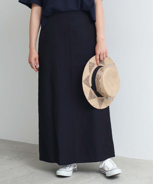 nitca（ニトカ）の「_CU/C/LIラチネ　マーメードスカート（スカート・レディース・グリーン/キナリ/サックスブルー/ネイビー/インディゴブルー/パープル・FREE）」の4枚目の写真