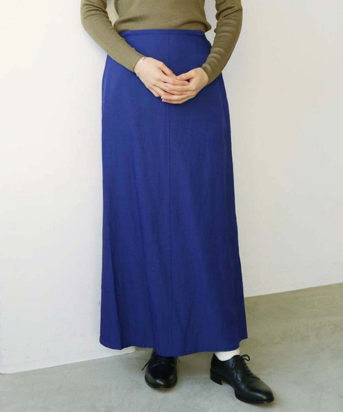 nitca（ニトカ）の「_CU/C/LIラチネ　マーメードスカート（スカート・レディース・グリーン/キナリ/サックスブルー/ネイビー/インディゴブルー/パープル・FREE）」の5枚目の写真