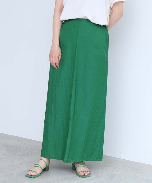 nitca（ニトカ）の「_CU/C/LIラチネ　マーメードスカート（スカート・レディース・グリーン/キナリ/サックスブルー/ネイビー/インディゴブルー/パープル・FREE）」の7枚目の写真