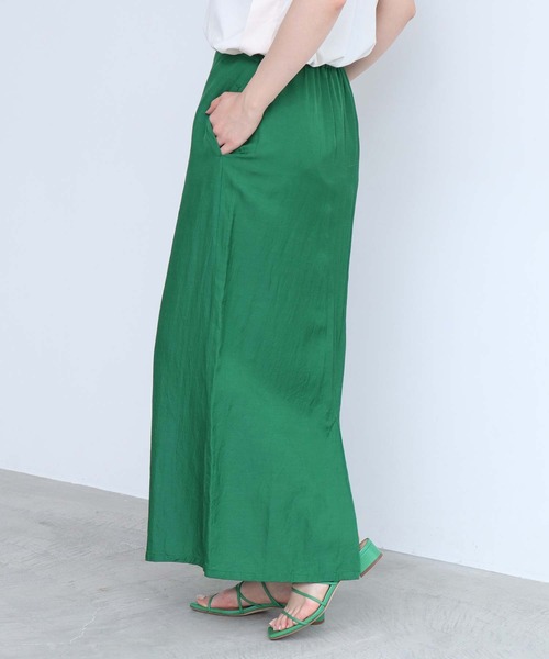 nitca（ニトカ）の「_CU/C/LIラチネ　マーメードスカート（スカート・レディース・グリーン/キナリ/サックスブルー/ネイビー/インディゴブルー/パープル・FREE）」の8枚目の写真