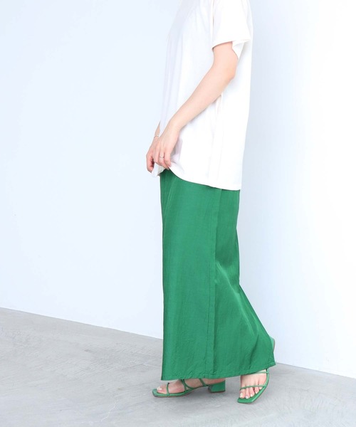 nitca（ニトカ）の「_CU/C/LIラチネ　マーメードスカート（スカート・レディース・グリーン/キナリ/サックスブルー/ネイビー/インディゴブルー/パープル・FREE）」の13枚目の写真
