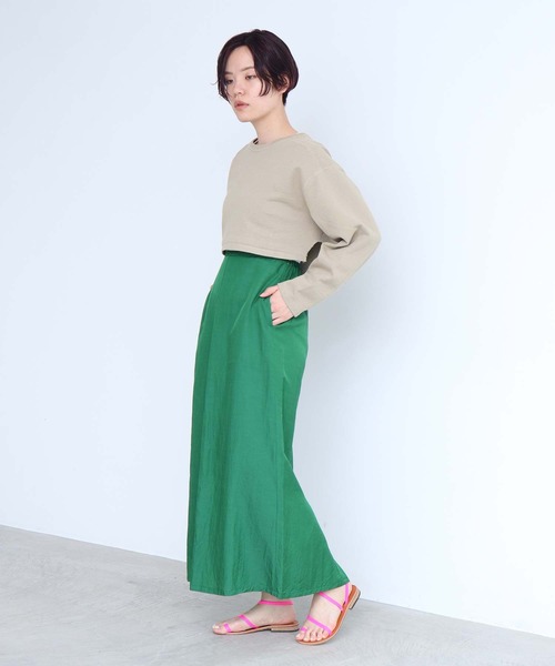 nitca（ニトカ）の「_CU/C/LIラチネ　マーメードスカート（スカート・レディース・グリーン/キナリ/サックスブルー/ネイビー/インディゴブルー/パープル・FREE）」の20枚目の写真