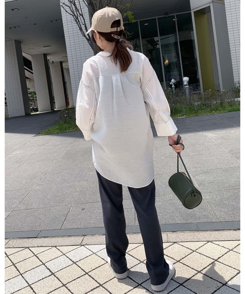 KOBE LETTUCE(コウベレタス)の「リブスリムストレートパンツ(その他パンツ・レディース・チャコール/ブラック/オレンジ/ベージュ・2/1)」の13枚目の写真