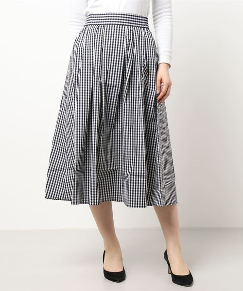 Maison de FLEUR（メゾンドフルール）の「ギンガムチェックボリュームスカート（スカート・レディース・ブラック/レッド/ネイビー・S/M）」の4枚目の写真