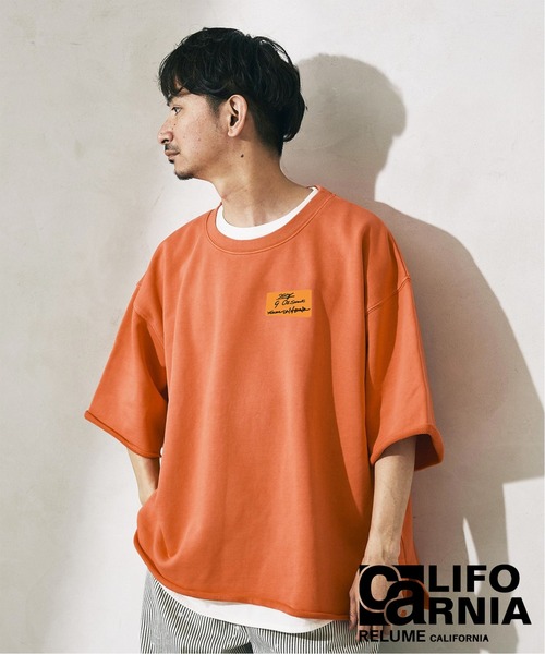 JOURNAL STANDARD relume（ジャーナルスタンダード　レリューム）の「CALIFORNIA プルオーバー ライトスウェット S/S[無地T/オーバーサイズ][ユニセックス対応]（Tシャツ/カットソー・メンズ・グレー/ベージュ/レッド/グリーン/ブラック・M/L）」の6枚目の写真