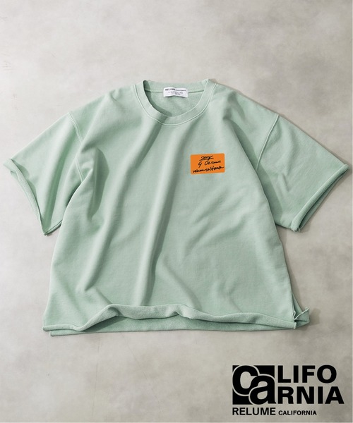 JOURNAL STANDARD relume（ジャーナルスタンダード　レリューム）の「CALIFORNIA プルオーバー ライトスウェット S/S[無地T/オーバーサイズ][ユニセックス対応]（Tシャツ/カットソー・メンズ・グレー/ベージュ/レッド/グリーン/ブラック・M/L）」の9枚目の写真