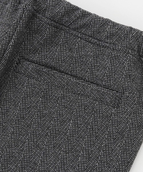 CAMBIO(カンビオ)の「mp9082-Herringbone Jacquard Stretch Ponti Hem Rib Pants パンツ(その他パンツ・メンズ・ブラウン/ブラック・M/S/L)」の15枚目の写真