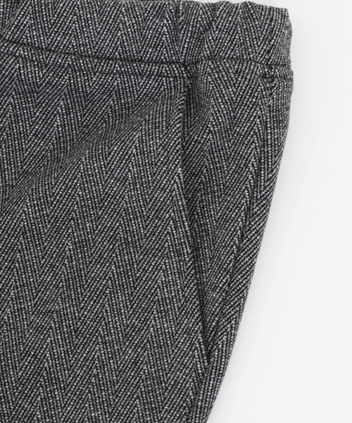 CAMBIO(カンビオ)の「mp9082-Herringbone Jacquard Stretch Ponti Hem Rib Pants パンツ(その他パンツ・メンズ・ブラウン/ブラック・M/S/L)」の17枚目の写真