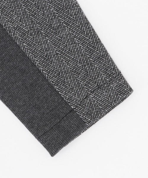 CAMBIO(カンビオ)の「mp9082-Herringbone Jacquard Stretch Ponti Hem Rib Pants パンツ(その他パンツ・メンズ・ブラウン/ブラック・M/S/L)」の18枚目の写真