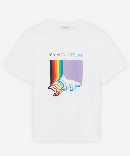 Maison Kitsune（メゾンキツネ）の「FOX FLAG CLASSIC TEE-SHIRT（Tシャツ/カットソー・メンズ・ホワイト・S/M/L/XL/XXS）」の6枚目の写真