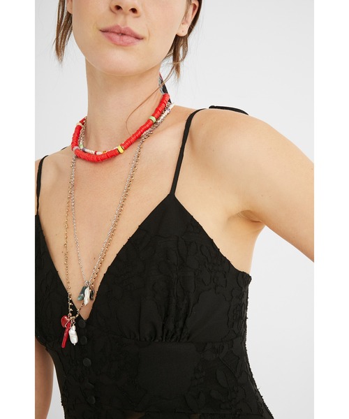 Desigual(デシグアル)の「刺繍 ストラップボディスーツ(その他トップス・レディース・ブラック・2L/S/M/L)」の5枚目の写真