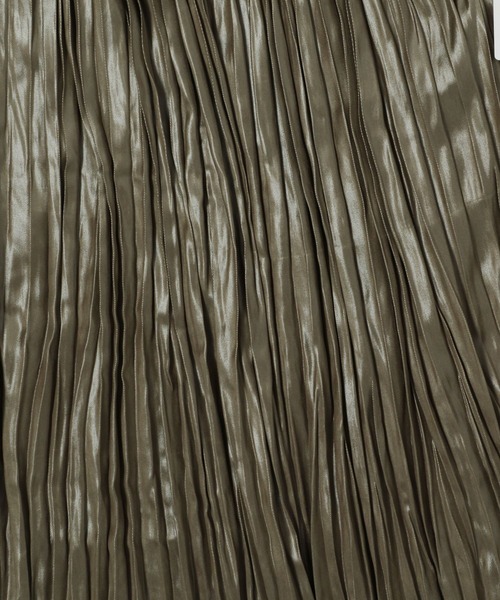 LEPSIM（レプシィム）の「光沢細プリーツスカート　953539（スカート・レディース・カーキ/ブラック/ピンクベージュ・FREE）」の18枚目の写真