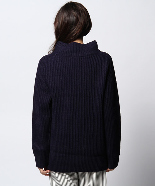 ROSE BUD（ローズバッド）の「【CLASSY掲載】【ELLE掲載】【Gina掲載】LK-14273 TURTLE/N L/S P/O（ニット/セーター・レディース・アイボリー/ネイビー/レッド・ONE SIZE）」の8枚目の写真