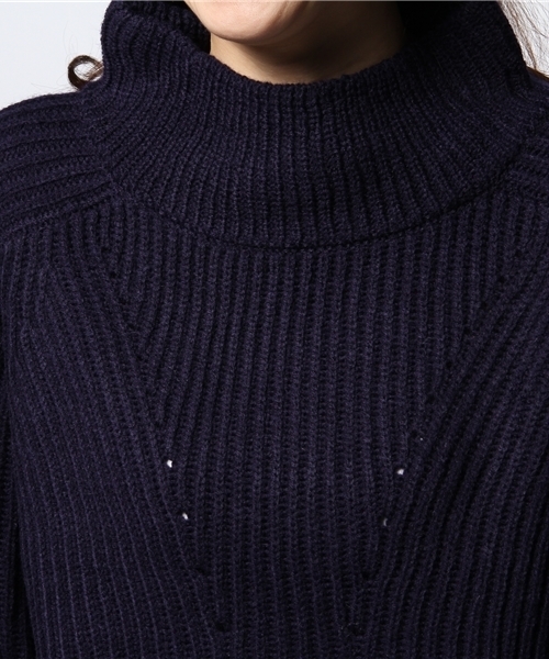 ROSE BUD（ローズバッド）の「【CLASSY掲載】【ELLE掲載】【Gina掲載】LK-14273 TURTLE/N L/S P/O（ニット/セーター・レディース・アイボリー/ネイビー/レッド・ONE SIZE）」の6枚目の写真