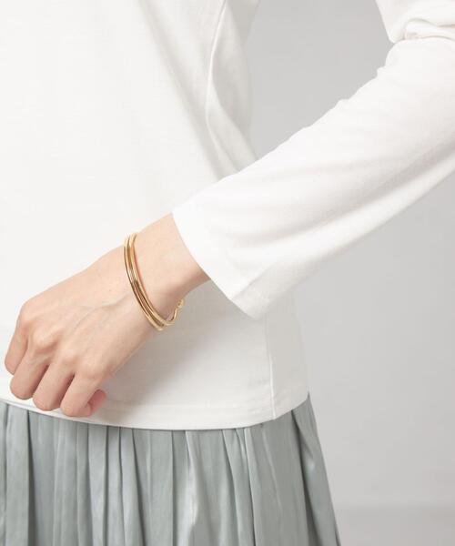 closet story(クローゼットストーリー)の「<closet story(クローゼットストーリー)>バックレース インナー カットソー(Tシャツ/カットソー・レディース・ホワイト/ブラック・FREE)」の7枚目の写真