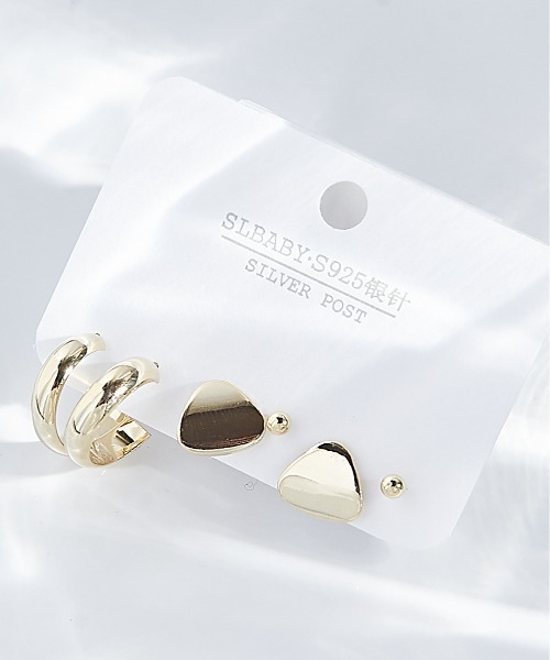 clarity blanc(クラリティーブラン)の「ポスト925シルバ-*ピアス 3点セット(ピアス(両耳用)・レディース・C/L/T/その他1/H/P/X/その他2/I/Q/Y/B/K/S/F/N/V/G/O/W/A/J/R/E/M/U/Z・FREE)」の12枚目の写真