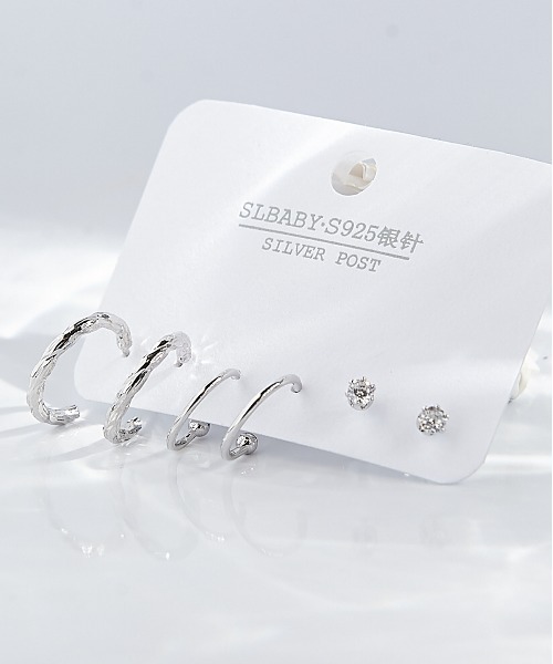 clarity blanc(クラリティーブラン)の「ポスト925シルバ-*ピアス 3点セット(ピアス(両耳用)・レディース・C/L/T/その他1/H/P/X/その他2/I/Q/Y/B/K/S/F/N/V/G/O/W/A/J/R/E/M/U/Z・FREE)」の13枚目の写真