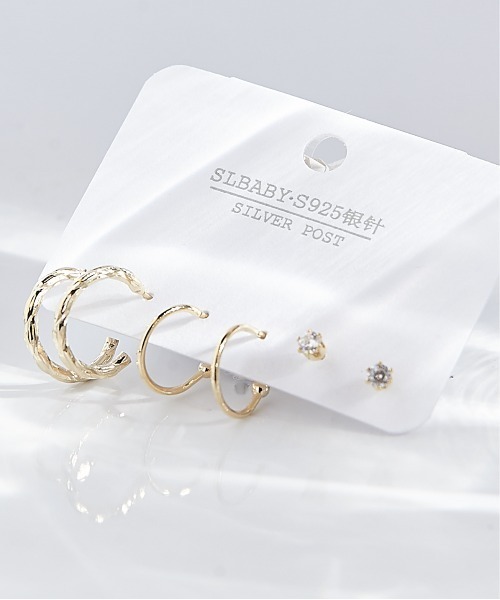 clarity blanc(クラリティーブラン)の「ポスト925シルバ-*ピアス 3点セット(ピアス(両耳用)・レディース・C/L/T/その他1/H/P/X/その他2/I/Q/Y/B/K/S/F/N/V/G/O/W/A/J/R/E/M/U/Z・FREE)」の14枚目の写真