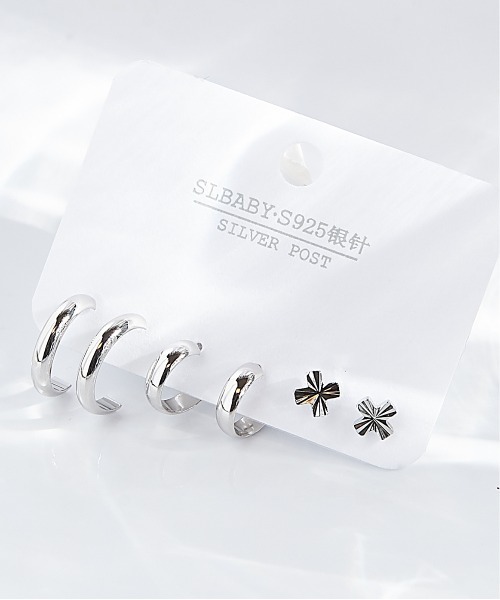 clarity blanc(クラリティーブラン)の「ポスト925シルバ-*ピアス 3点セット(ピアス(両耳用)・レディース・C/L/T/その他1/H/P/X/その他2/I/Q/Y/B/K/S/F/N/V/G/O/W/A/J/R/E/M/U/Z・FREE)」の19枚目の写真