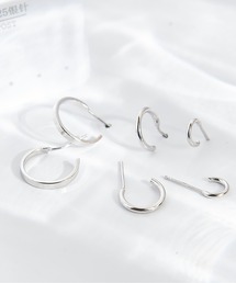 ポスト925シルバ-*ピアス 3点セット