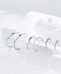 ポスト925シルバ-＊ピアス 3点セット