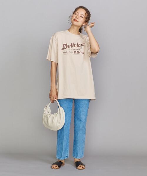 GOOD ROCK SPEED（グッドロックスピード）の「【別注】＜GOOD ROCK SPEED＞ロゴプリントTシャツ 2（Tシャツ/カットソー・レディース・ホワイト/ベージュ/ダークグリーン・FREE）」の9枚目の写真