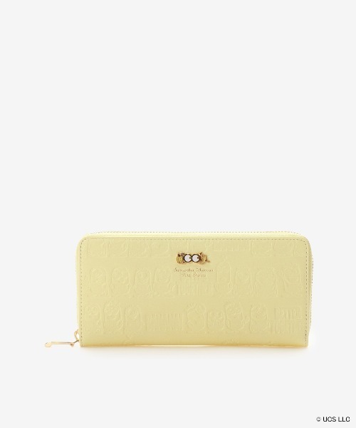 Choice サマンサタバサ プチチョイス のファッション Thavasa ミニオン コレクション Samantha Thavasa ミニオン 型押しラウンドジップ長財布 財布 Samantha Petit