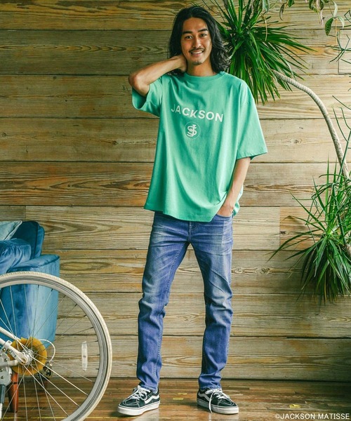 JACKSON MATISSE(ジャクソンマティス)の「【JACKSON MATISSE(ジャクソンマティス)×BAYFLOW】プリントTEE(Tシャツ/カットソー・メンズ・ホワイト/ベージュ/レッド/ブルー/ライトグリーン/チャコール・MEDIUM/LARGE)」の19枚目の写真