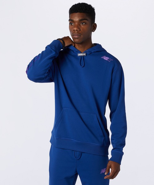 NEW BALANCE(ニューバランス)の「NB Essentials NBX スウェットフーディー(パーカー・メンズ・ブルー/ライトグリーン系/ブラック・XX-LARGE/X-LARGE/MEDIUM/LARGE/SMALL)」の5枚目の写真