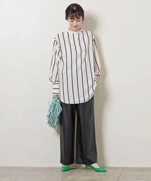 UNITED ARROWS | ＜UNITED ARROWS＞フェイクレザー イージーパンツ W(その他パンツ)