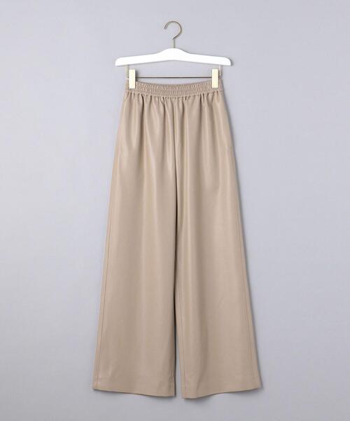 UNITED ARROWS(ユナイテッドアローズ)の「<UNITED ARROWS>フェイクレザー イージーパンツ W(その他パンツ・レディース・ブラック/ベージュ・38/36)」の12枚目の写真