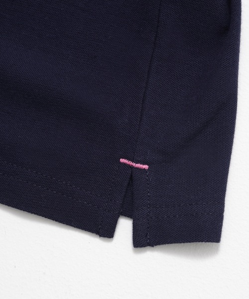 FILA（フィラ）の「FILA/フィラ WEB限定 ワンポイント ロゴ刺繍 綿100% 衿ライン ボタンダウン 長袖 ポロシャツ（ポロシャツ・レディース・ホワイト/ブラック/ネイビー/ダークグリーン・M/L/LL）」の13枚目の写真