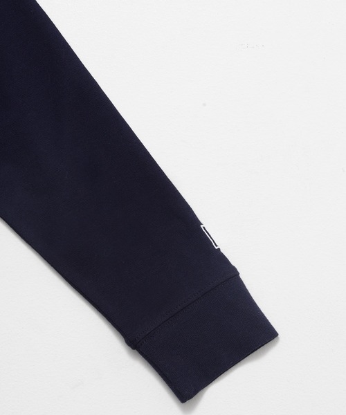 FILA（フィラ）の「FILA/フィラ WEB限定 ワンポイント ロゴ刺繍 綿100% 衿ライン ボタンダウン 長袖 ポロシャツ（ポロシャツ・レディース・ホワイト/ブラック/ネイビー/ダークグリーン・M/L/LL）」の9枚目の写真